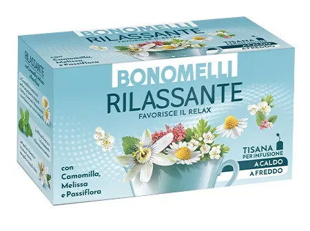 Bonomelli Relaxing herbal tea with linden and passionflower, 16 bags