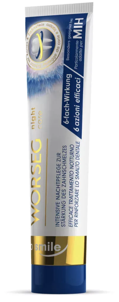 Worseg top smile night care enamel-strengthening toothpaste